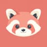 Logify mascot — friendly red panda brand mark